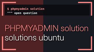 Ubuntu: phpmyadmin whitescreen