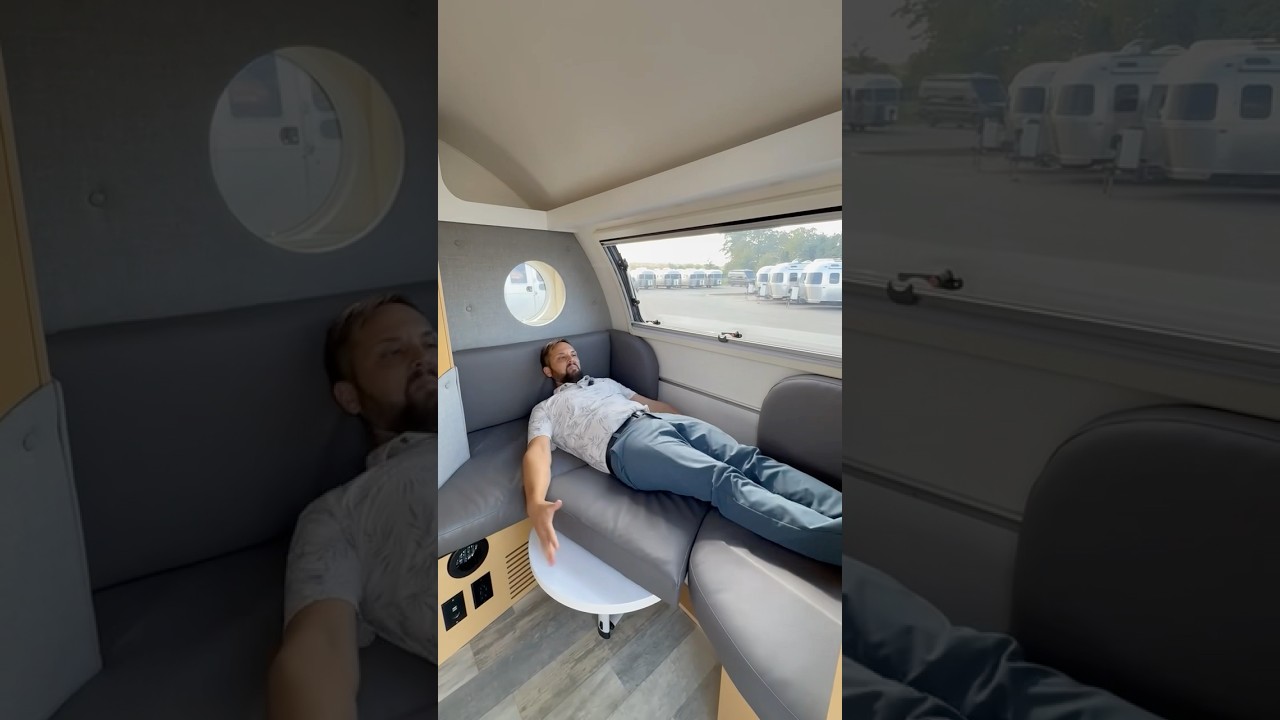 ⁣This teardrop camper is bigger than you think!