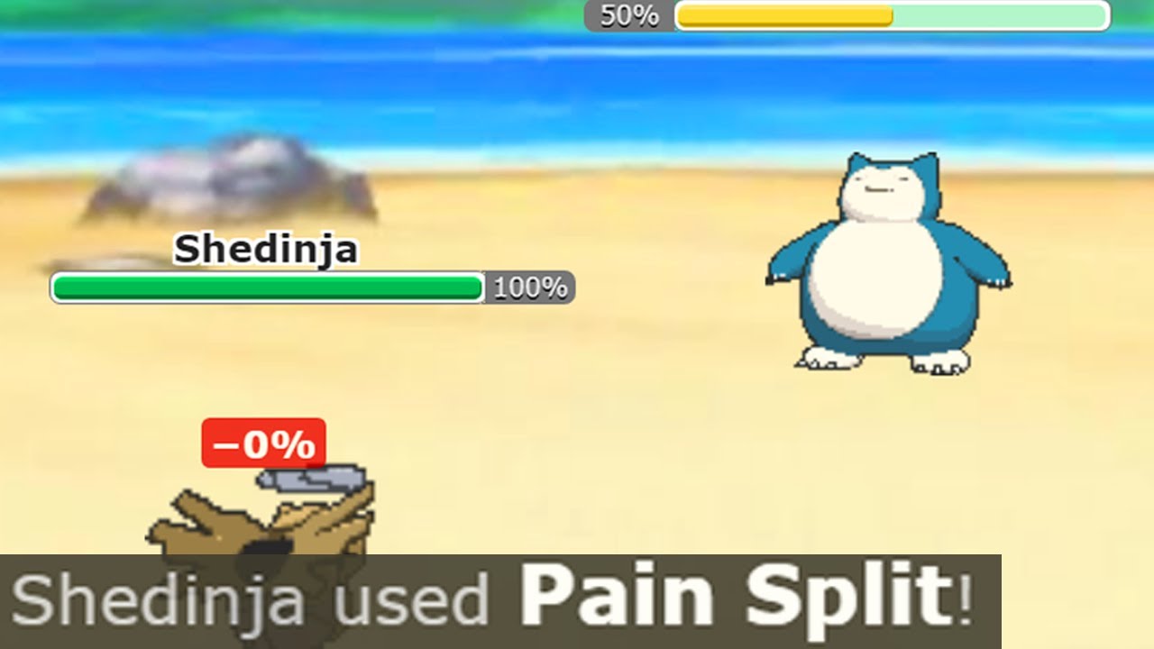 what if you used pain split shedinja?