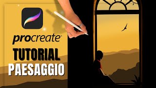 Come Disegnare un Paesaggio su Procreate (Tutorial Disegno Facile su iPad) (Passo dopo Passo) screenshot 3