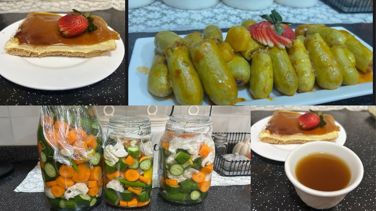 خلطة كريمات لليدين💅🏻 وسويت مخلل 🥒🥕وحلا ومحشي كوسا 👌