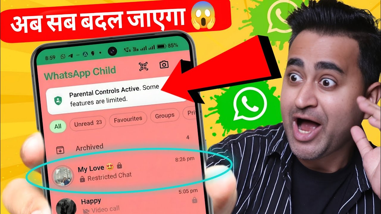 10 Super Amazing WhatsApp New Features 2026 😱 | Parental Control Feature!