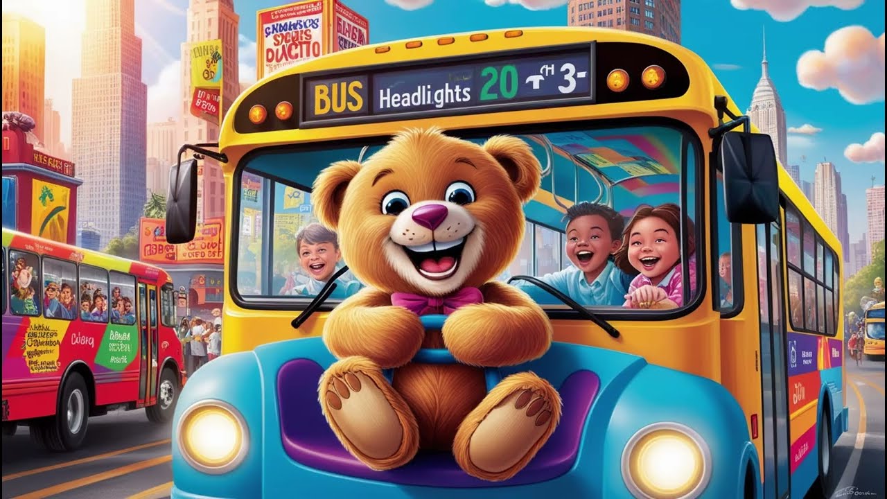 Teddy Bear's Big Bus Adventure! 🐻🚌✨