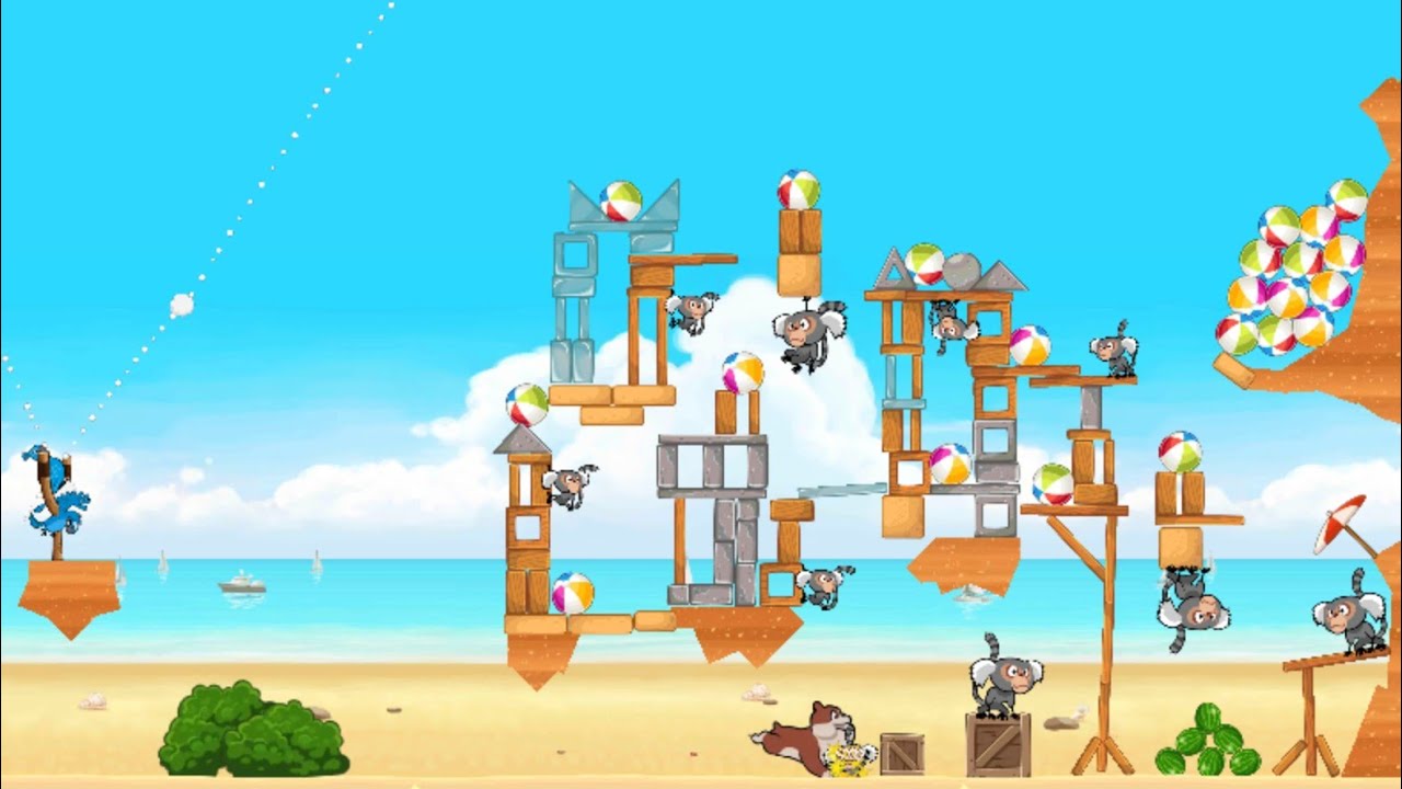 Angry birds rio beach volley walkthrough level 6