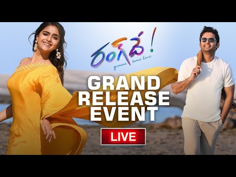 #RangDe - Grand Release Event LIVE | Nithiin, Keerthy Suresh | Devi Sri Prasad