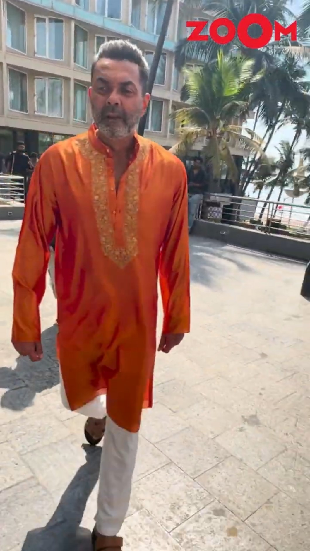 Bobby Deol TAKES UP a classy saffron kurta look to promote his upcoming series #bobbydeol #shorts