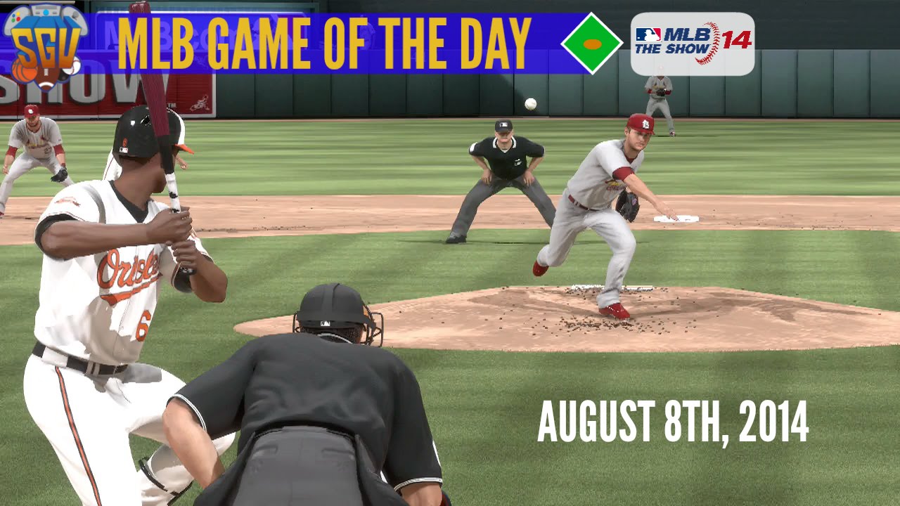 MLB 14 The Show Game of The Day Cardinals vs Orioles (August 8th