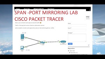Cisco Packet Tracker | SPAN | Port Mirroring LAB | Cisco Switch