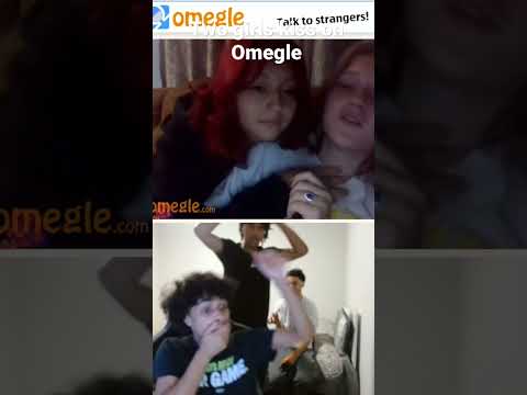 Two girls kiss on Omegle