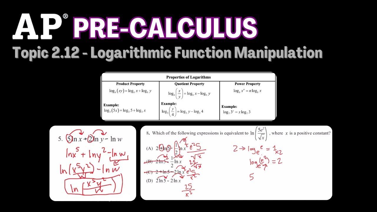 AP Pre-Calculus Topic 2.12 Worksheet | Passwater's worksheet