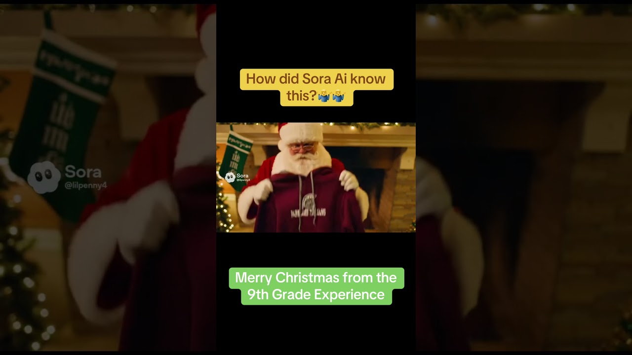 #9thgradeexperience says #merrychristmas to everyone … except our school rivals 🤣🤣