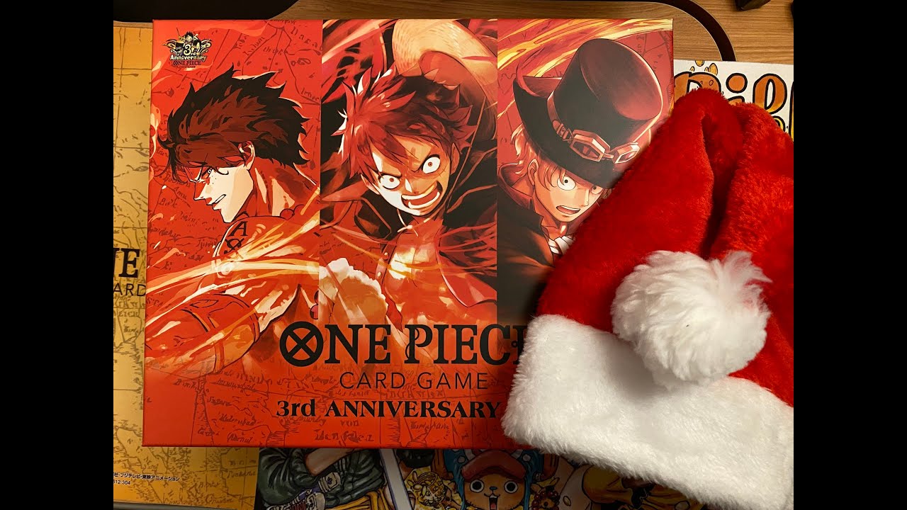 JP 3rd Anni Set opening & Merry Xmas : ) | One Piece Card Game