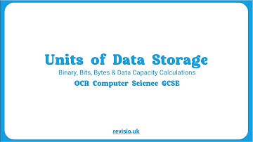 1.2.3 OCR GCSE Computer Science - Units of Data Storage