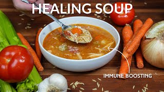 Easy Immune Boosting One-Pot Chicken Vegetable Soup!
