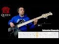 Queen "Bohemian Rhapsody" -  bass play trough with play along tabs