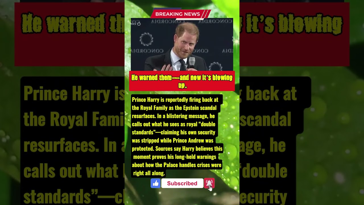 Harry UNLEASHES 😳 Exposes Royal “Double Standards” in Scandal Fallout!  