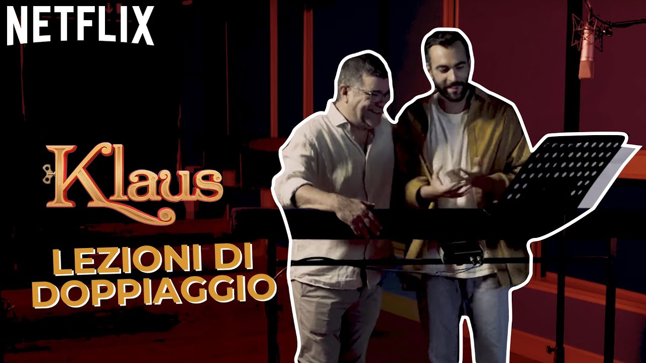 Marco Mengoni a lezioni di doppiaggio con il Maestro Pannofino per Klaus | Netflix Italia