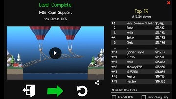 [Top Score] Poly Bridge 2 Pine Mountains - Rope Support 1-8