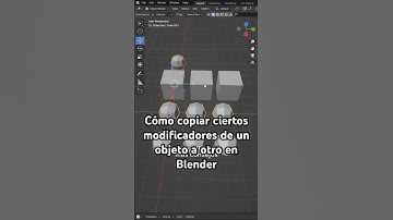 Cómo copiar ciertos modificadores de un objeto a otro en Blender | #3d #tutorial #blender3d #shorts