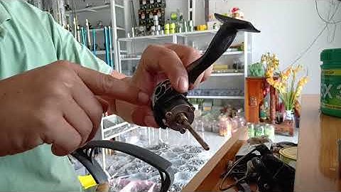 hướng dẫn cách xử lý máy câu bị rích quay máy bị nặng