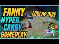 Fanny Aggressive Carry Gameplay! -Yasue Unstoppable Cable HAND SPEED!