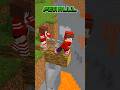 JJ&Sister Cliff Push 🫨- MAIZEN Minecraft Animation #shorts