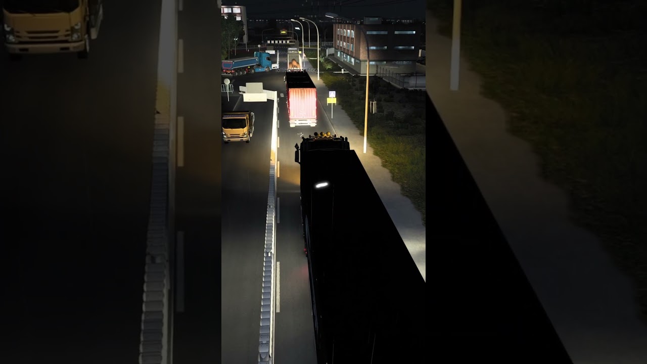 TruckersMP  Load Chaos on Calais Road 😱 #shorts #ets2 #eurotrucksimulator2 #ets2shorts #truckersmp