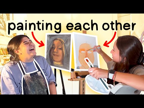 two best friends try painting each other...