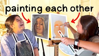 two best friends try painting each other...