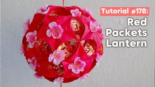 DIY Chinese New Year Angpao Lantern (CNY Decorations) 新年裝飾紅包燈籠製作 | The Idea King Tutorial #177