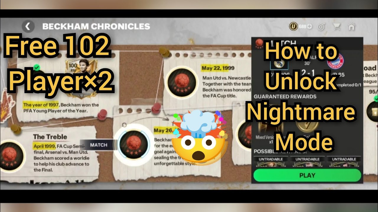 How to unlock Nightmare Mode in Beckham chronicles 