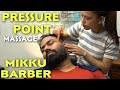 ASMR Pressure point head massage, back massage, neck cracking by MIKKU BARBER 💈😴 INDIAN BARBER