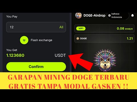 GARAPAN MINING DOGE TERBARU GRATIS TAMPA MODAL GASKEN !!