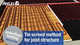 Pipelife Underfloor Heating - Installation: tin screed method for joist structure