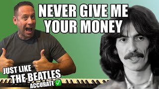Piano Lesson You Never Give Me Your Money Shawn Cheek Tutorial