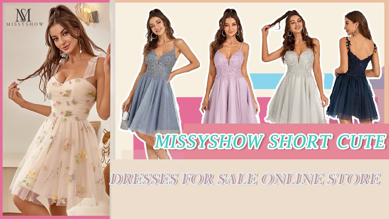 Missyshow 2022 A line Cute Homecoming dresses Limited-time Sale
