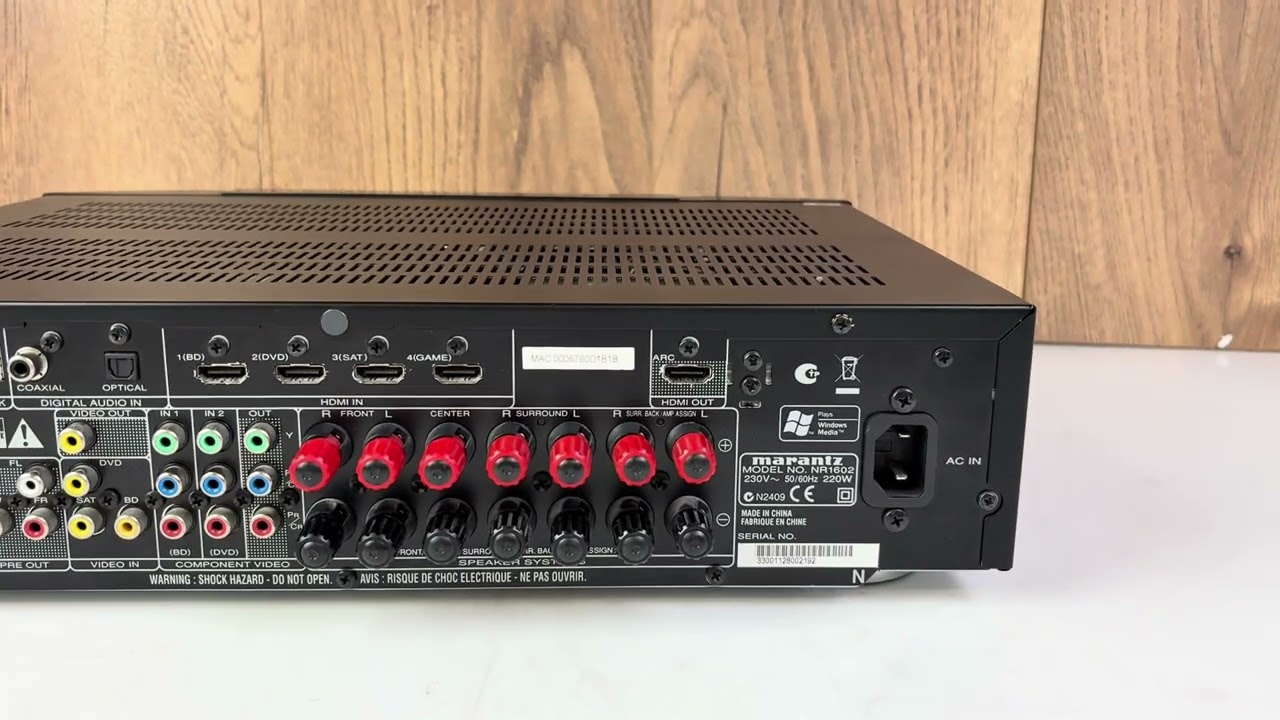 Marantz NR1602 Audio Video Receiver - YouTube