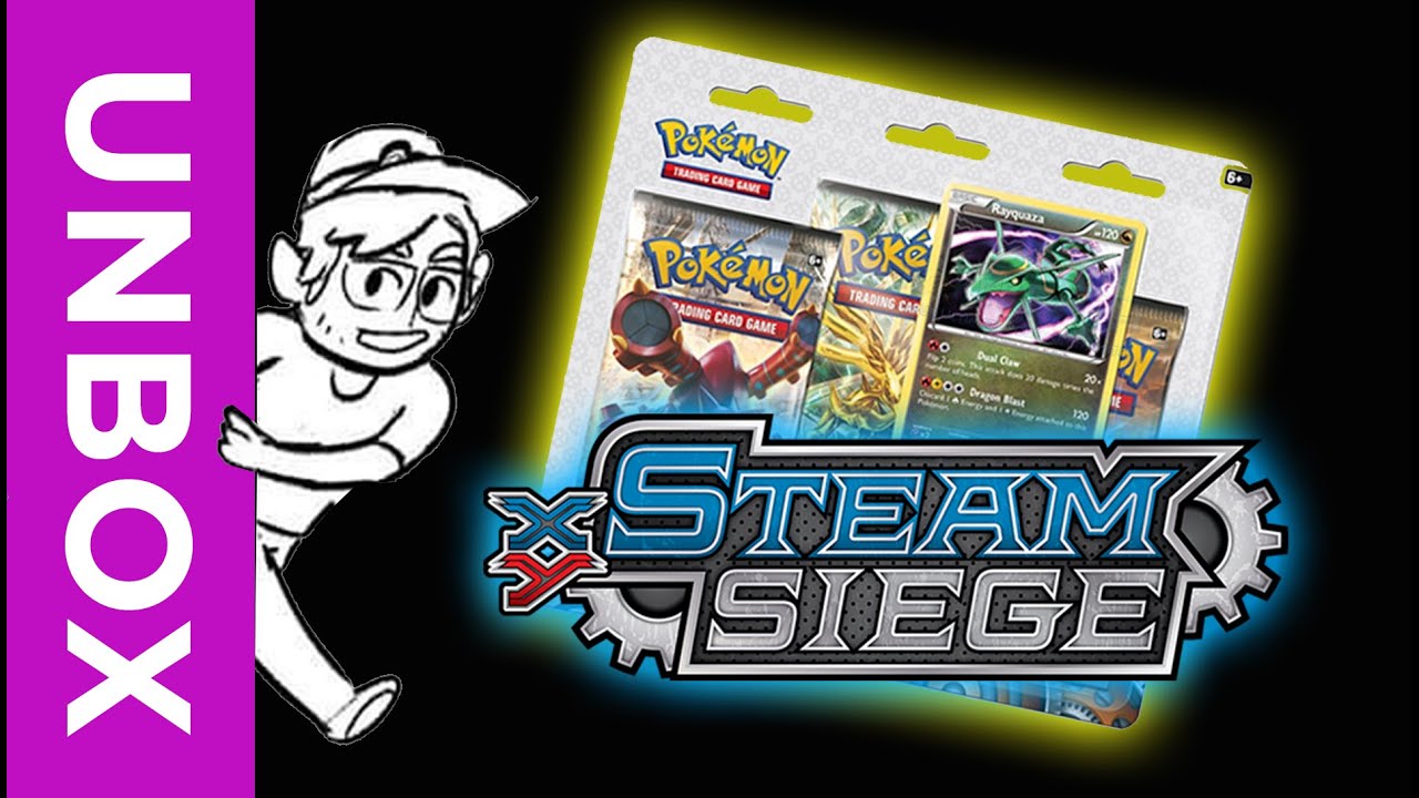 POKÉMON TCG Steam Siege Rayquaza Blister Unboxing  (ft. Morphin' Mike)