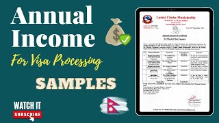 Annual Income for Abroad Study | Anuual Income Sources for Visa Processing in Nepal