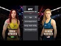 Cris Cyborg 🆚 Ronda Rousey ( Simulation on PS5🥊UFC4 )
