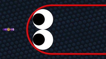 Slither.io 1 Giant Hacker Snake vs 1 Tiny Troll Snake Epic Slitherio Gameplay!