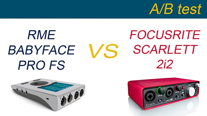 RME BABYFACE PRO FS vs FOCUSRITE SCARLETT 2i2 - A/B TESTING