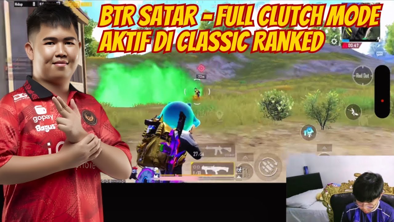 Gameplay BTR Satar di Update 4.0 – Aim Lengket Headshot & Clutch Beruntun di Classic Ranked 🥶😱 