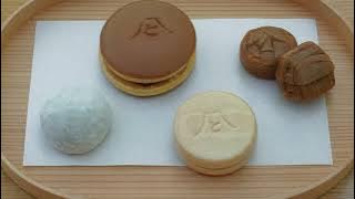 Traditional Japanese Sweets in the middle of a bamboo forest - Toraya Kobo Gotemba Japan とらや工房