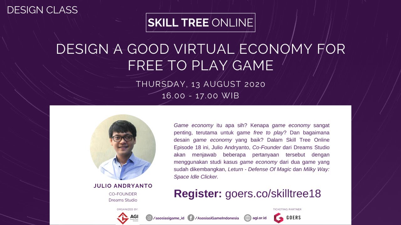 Skill Tree Episode 18: Design A Good Virtual Economy For Free to Play Game  — Asosiasi Game Indonesia