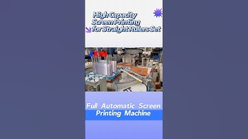Fully Automatic Screen Printing Machine for Straight Ruler Set#autoscreenprinting#rulerprinting