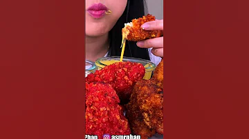Giant Fried Lobster COVERED in Cheesy Hot Cheetos  #asmr #eating #food #shorts