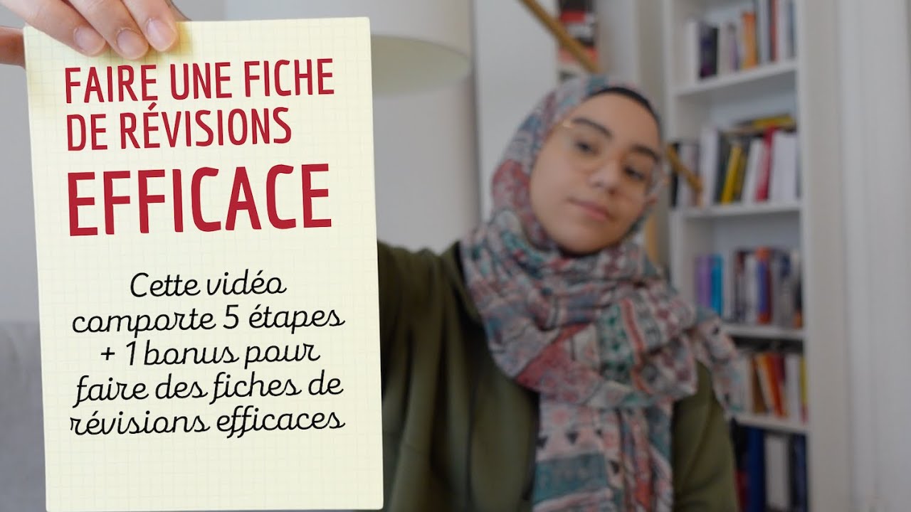 Faire des fiches de révisions (vraiment) efficaces