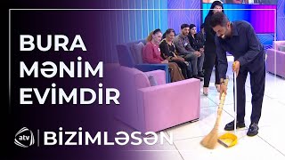 Zaur Baxşəliyev Canlı Efirdə Studiyanı Süpürdü Bizimləsən