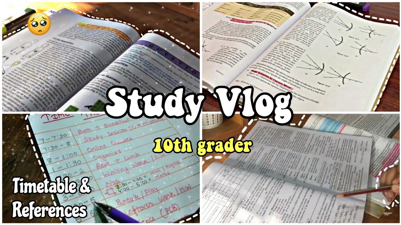 Study vlog class 10 | Life of a CBSE 10th grader | Class 10 study vlog ...